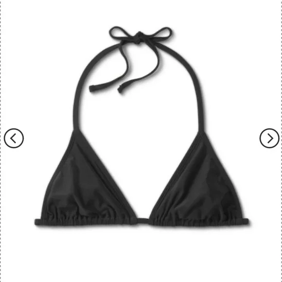 BLACK BIKINI TOP - NWOT - Picture 4 of 5